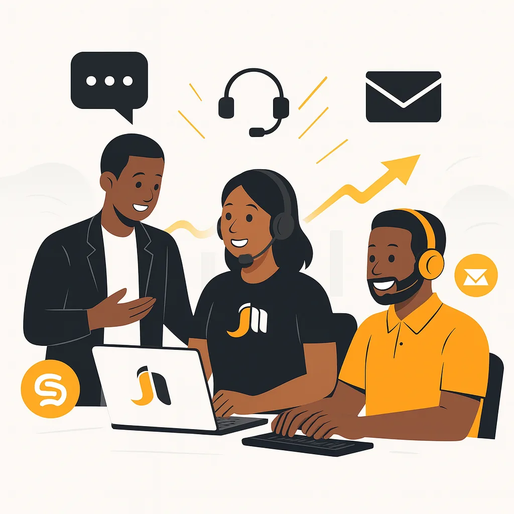 Contact JNapps Business pour le suivi des flux